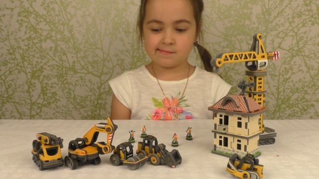 3D пазл складываем объемные пазлы. Большая стройка!3D folding puzzle volume puzzle. Big building! смотреть онлайн