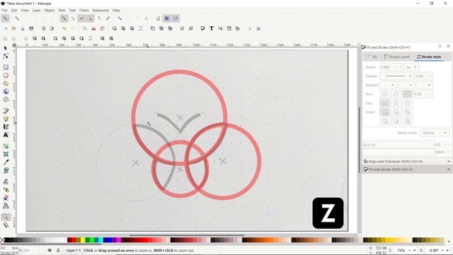 Inkscape Tutorial : Create a Vector Logo from Sketch смотреть онлайн