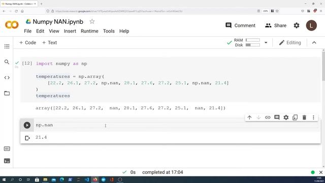 Handling Missing Values with Numpy смотреть онлайн