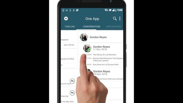 OneTip - Swipe from OneApp Timeline to view convocation view смотреть онлайн