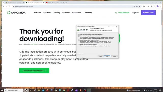 How to Download and Install Anaconda Python in Windows 10/11 2024 смотреть онлайн