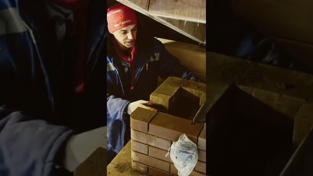 Кладка барбекю комплекса в беседке. Поворотные заслонки дымохода и прочистная дверца. смотреть онлайн