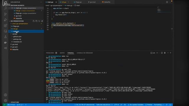 Golang logging смотреть онлайн