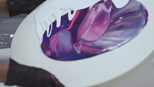 Техника Fluid Art или жидкий акрил смотреть онлайн