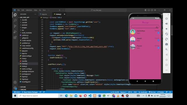 Home Process | React Native Chat Application | Java Institute смотреть онлайн