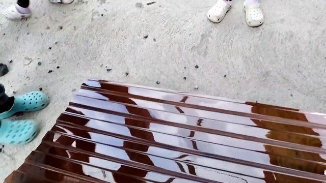 Пластиковый ПЭТ профлист. Испытания камнями смотреть онлайн