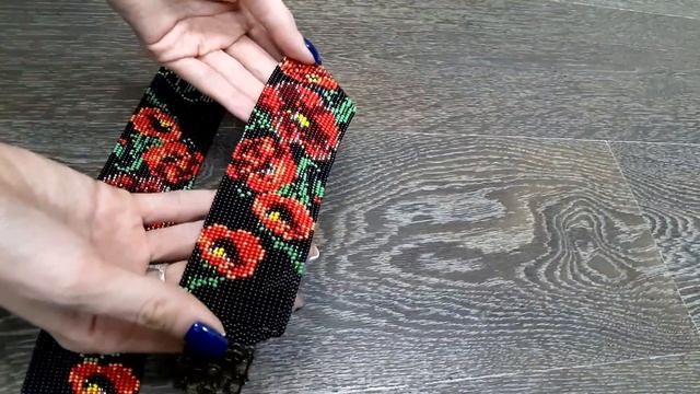 #ЕленаТрифоновамктехникандебеле Пояс из бисера. смотреть онлайн