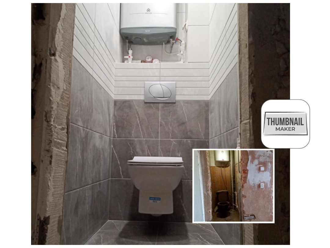 Крутой санузел с инсталляцией в слайдах #Сафоново