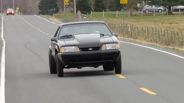 1992 Mustang Launch & Fly by - 347 Stroker, Edelbrock heads & intake, 248/258 cam. смотреть онлайн