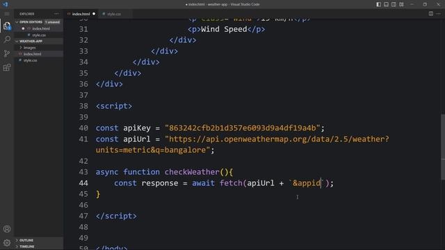 How To Make Weather App Using JavaScript Step By Step Explained смотреть онлайн