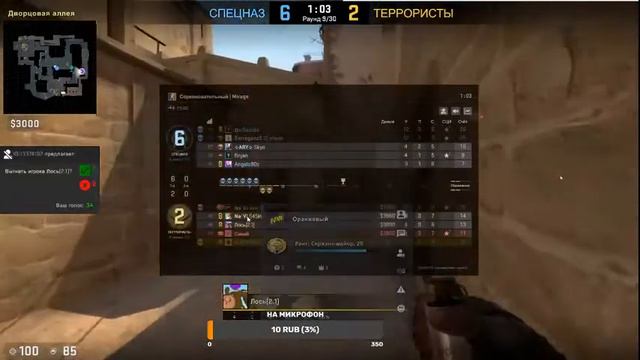 Стримчик по CS:GO, сбор на микрофон смотреть онлайн