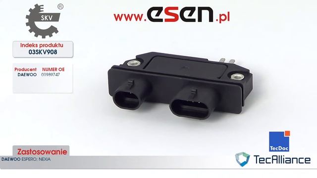 Moduł zapłonowy Daewoo Nexia, Daewoo Espero OE 01989747 смотреть онлайн