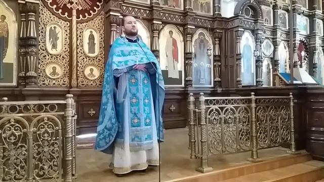 Проповедь в Неделю перед Воздвижением смотреть онлайн
