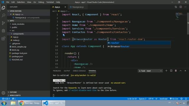 042 - ReactJS - INTRODUÇÃO AO REACT ROUTER смотреть онлайн