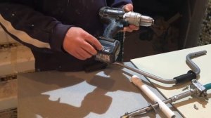 Как сделать ледобур с шуруповертом