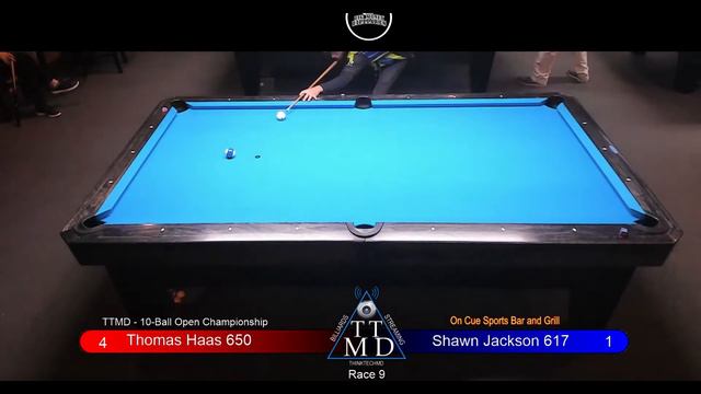 Thomas Haas vs Shawn Jackson: TTMD 10-Ball Open Championship 2021 смотреть онлайн