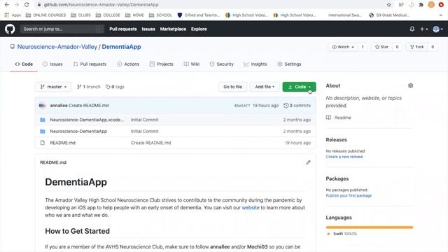 Intro to GitHub and Xcode | Neuroscience Amador Valley смотреть онлайн