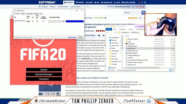 FIFA 21 mit PS4 CONTROLLER am PC zocken 🎮 DS4 Windows Tutorial für PS4 Pad und FIFA 20 ⚽ смотреть онлайн