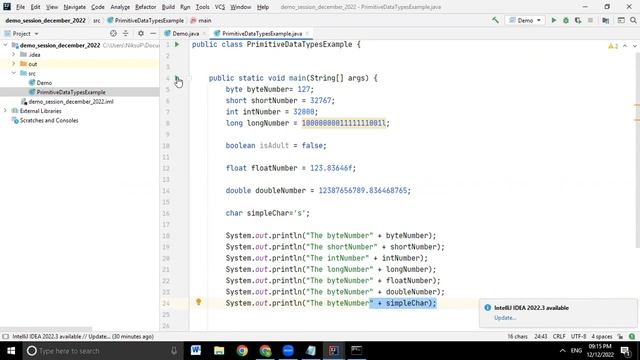 Day6_Part2 Java Data Types Practical смотреть онлайн