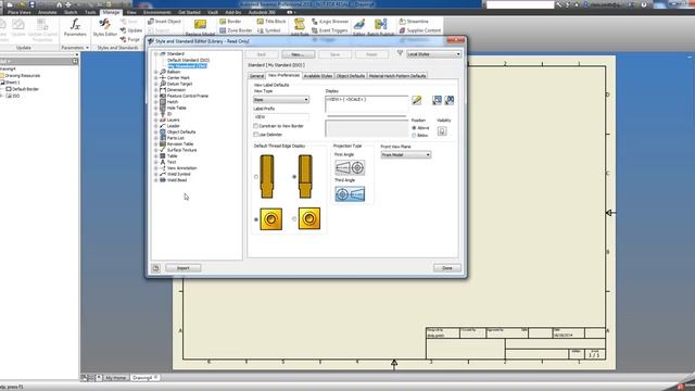 Autodesk Inventor drawing style library error смотреть онлайн