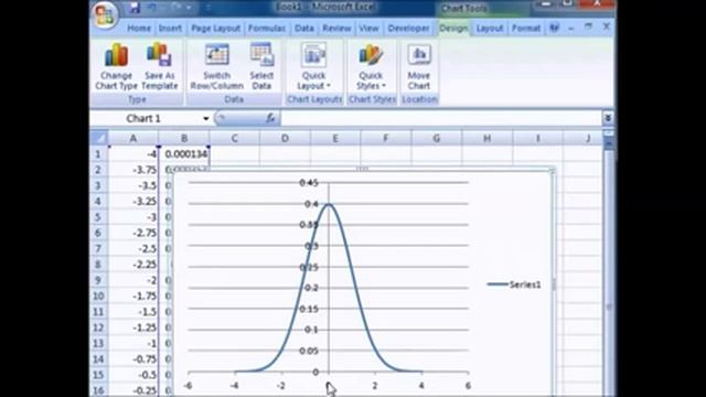 How to graph a standard normal distribution in Excel смотреть онлайн