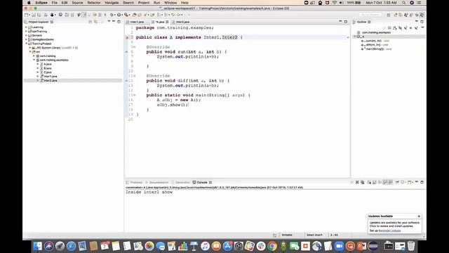 Interfaces in java 8 | Default Methods смотреть онлайн