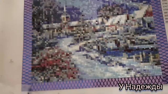 Выпуск 677/Зимняя картина/Алмазная мозаика/ смотреть онлайн