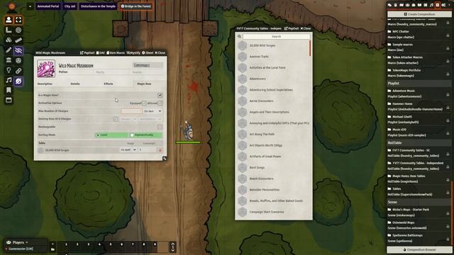 Foundry VTT Using Rollable Tables смотреть онлайн