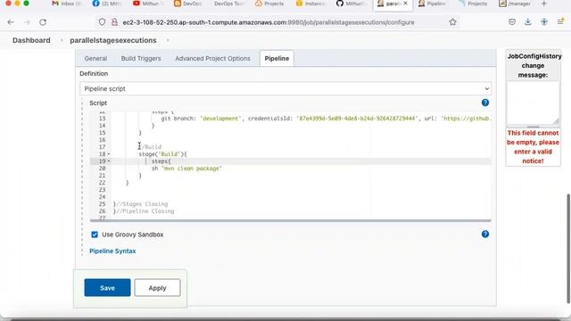 Jenkins Parallel Stage Execution - Mithun Technologies - 9980923226 смотреть онлайн