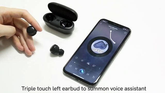 QCY-T17 Wireless Bluetooth 5.1 Headphones Touch Control смотреть онлайн