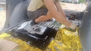 лайфхак! укладываем шумоизоляцию на резино-битумную мастику