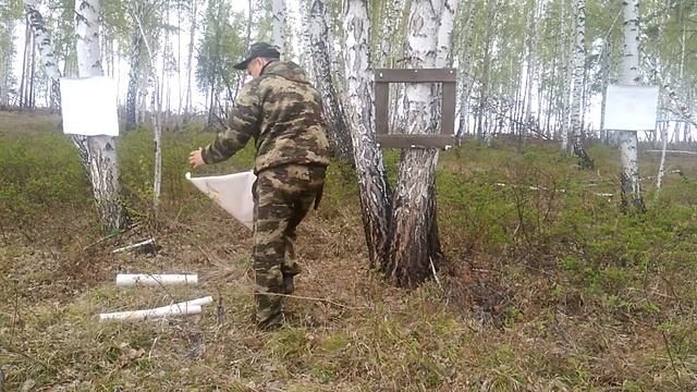 Отстрел самозарядных патронов с разными навесками пороха и дроби.