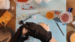 Золотая поталь на гипсе при заливке. Как нанести? Мастер - Класс