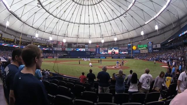Stephanie Varone - National & Canadian Anthems - Tampa Bay Rays - Tropicana Field смотреть онлайн