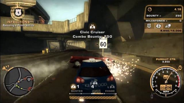 Nfs Most Wanted Blacklist 14 Taz Race смотреть онлайн