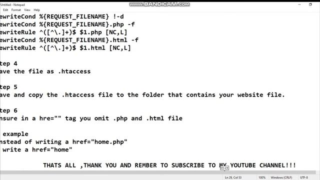 How to Disable .php and .html file extension in your website using .htaccess file.-Trending Tech смотреть онлайн