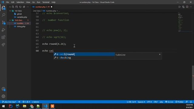 PHP Numbers and String смотреть онлайн