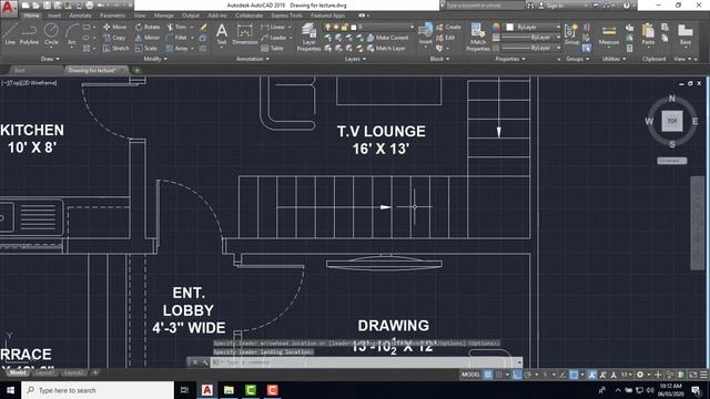 How to make a simple Floor Plan in autocad | By Engr M Gulsher Mughal (Part 4) смотреть онлайн