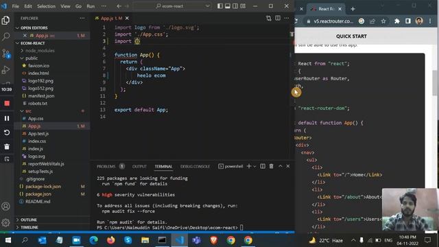 MERN Stack Ecommerce Website with React Redux ✅ [PART 1 Install React & Routing in React] смотреть онлайн