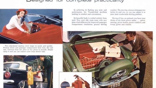 1955-1957 Ford Thunderbird & Why it was made bigger in 58 смотреть онлайн