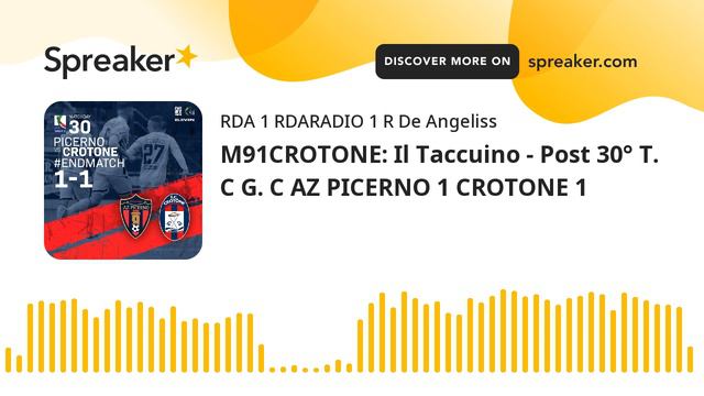 M91CROTONE: Il Taccuino - Post 30° T. C G. C AZ PICERNO 1 CROTONE 1 смотреть онлайн