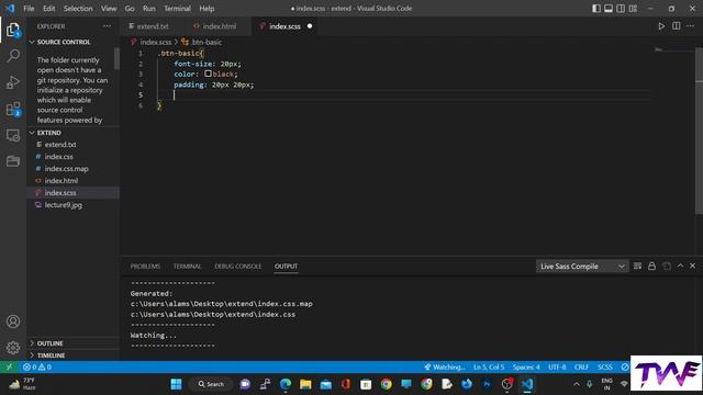 EXTEND | INHERITENCE | SCSS & SASS | LECTURE 9 | MOST EASY WAY | SCSS SERIES | ENGLISH | HINDI смотреть онлайн
