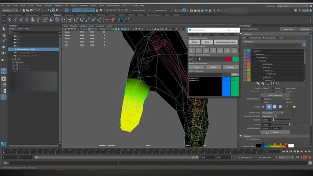 Skinning Character Models; Weight Painting, Flooding and Tips [HumanIK/Maya] смотреть онлайн