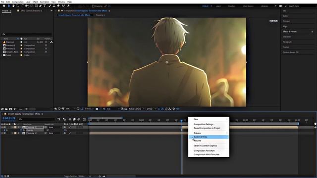 Smooth Opacity Transition After Effects смотреть онлайн
