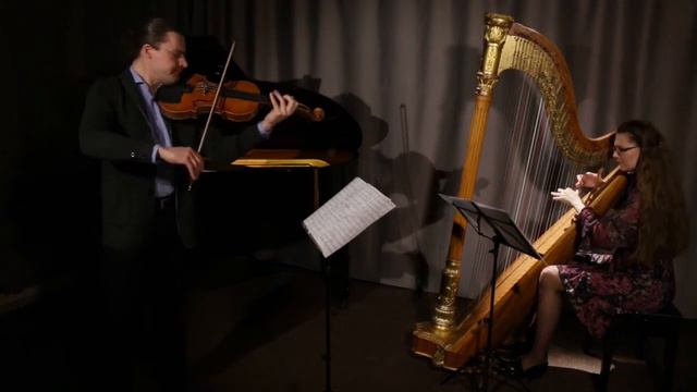 Maurice Ravel. “Pièce en forme de Habanera” for viola and harp.