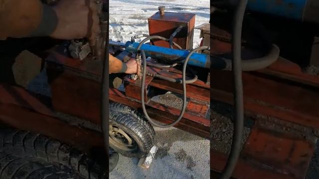 Самодельный дровокол гидравлический смотреть онлайн