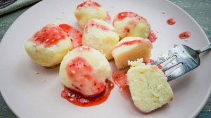 🥟 ПП ленивые вареники из творога с рисовой мукой — видео рецепт