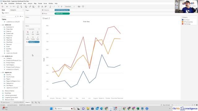 Learn Tableau for Beginners | Part 4: Area Chart смотреть онлайн