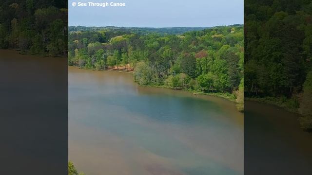 Cruising down the Chattahoochee River near Smyrna GA in a clear canoe смотреть онлайн