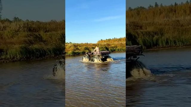 Плавающий Квадроцикл РОСОМАХА!!!... #shorts смотреть онлайн